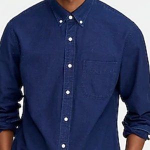 J. Crew Slim Indigo Cotton Shirt
